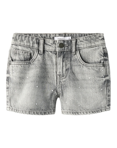 Name It - NKFRose Rhine Denim Short - Light Grey Denim